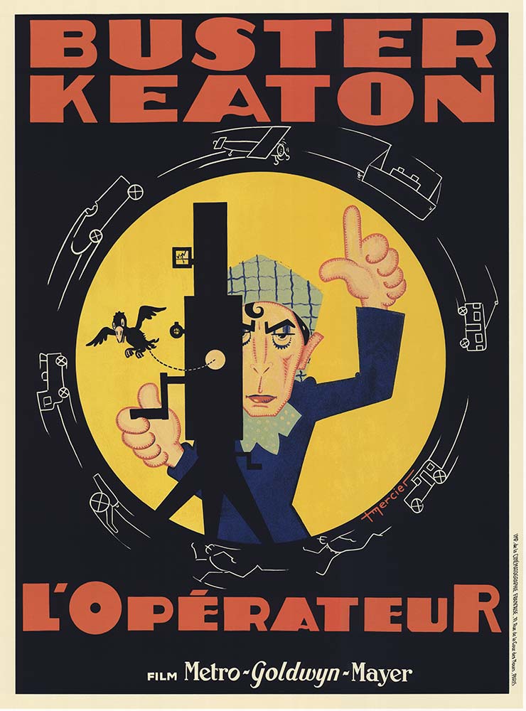 Mercier - L'Operateur Buster Keaton - Archival Ink Print - 29.5" x 40"