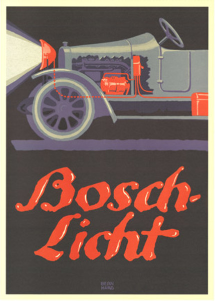 Lucian Bernhard - Bosch Licht   (Bosch headlights) border=