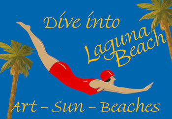  Title: Dive Into Laguna Beach , Size: 40 x 58 , Medium: 230 gm acid free