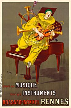 Title: Musique Instruments , Date: R1925 , Size: 27 x 40 inches , Medium: Archival Ink Print , Price: 249