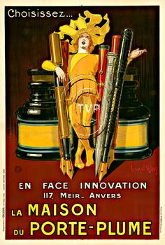  Title: La Maison du Porte -  Plume Pens , Date: R-1928 , Size: 41